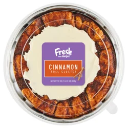Fresh from Meijer Bakery Family Size Cinnamon Roll Cluster, 19 oz