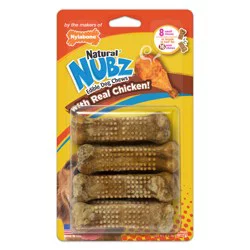 Nylabone Natural Nubz Chicken Dog Treats Small - Up to 25 lbs. Small - Up to 30 lbs.(8 Count)