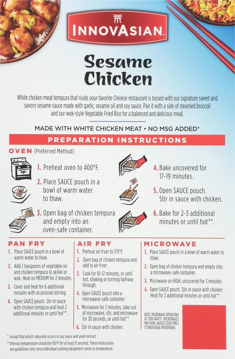 slide 8 of 11, InnovAsian Sesame Chicken, 18 oz