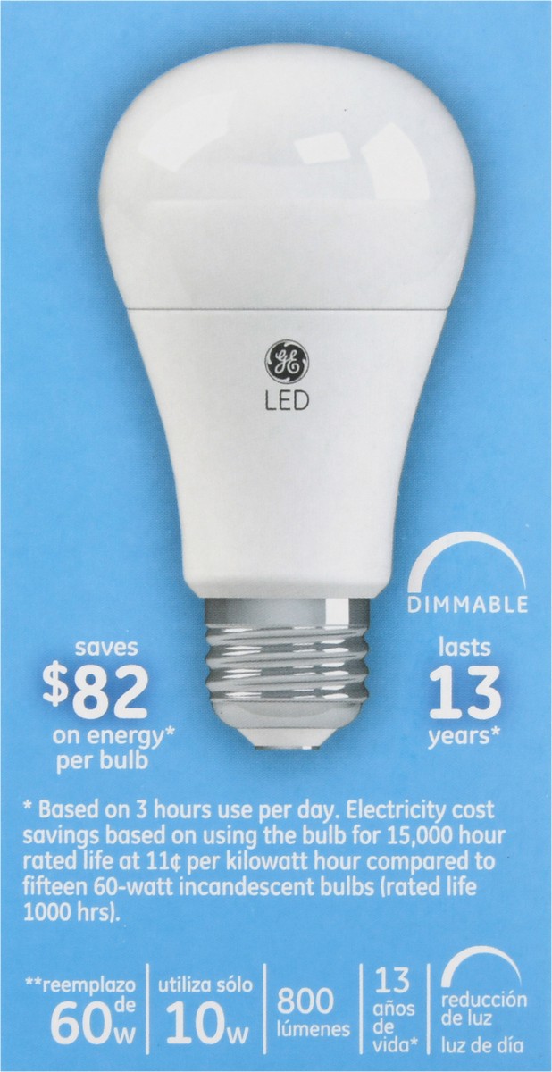 slide 7 of 9, GE 10 Watts Daylight LED Light Bulbs 2 Pack 2 ea, 2 ct