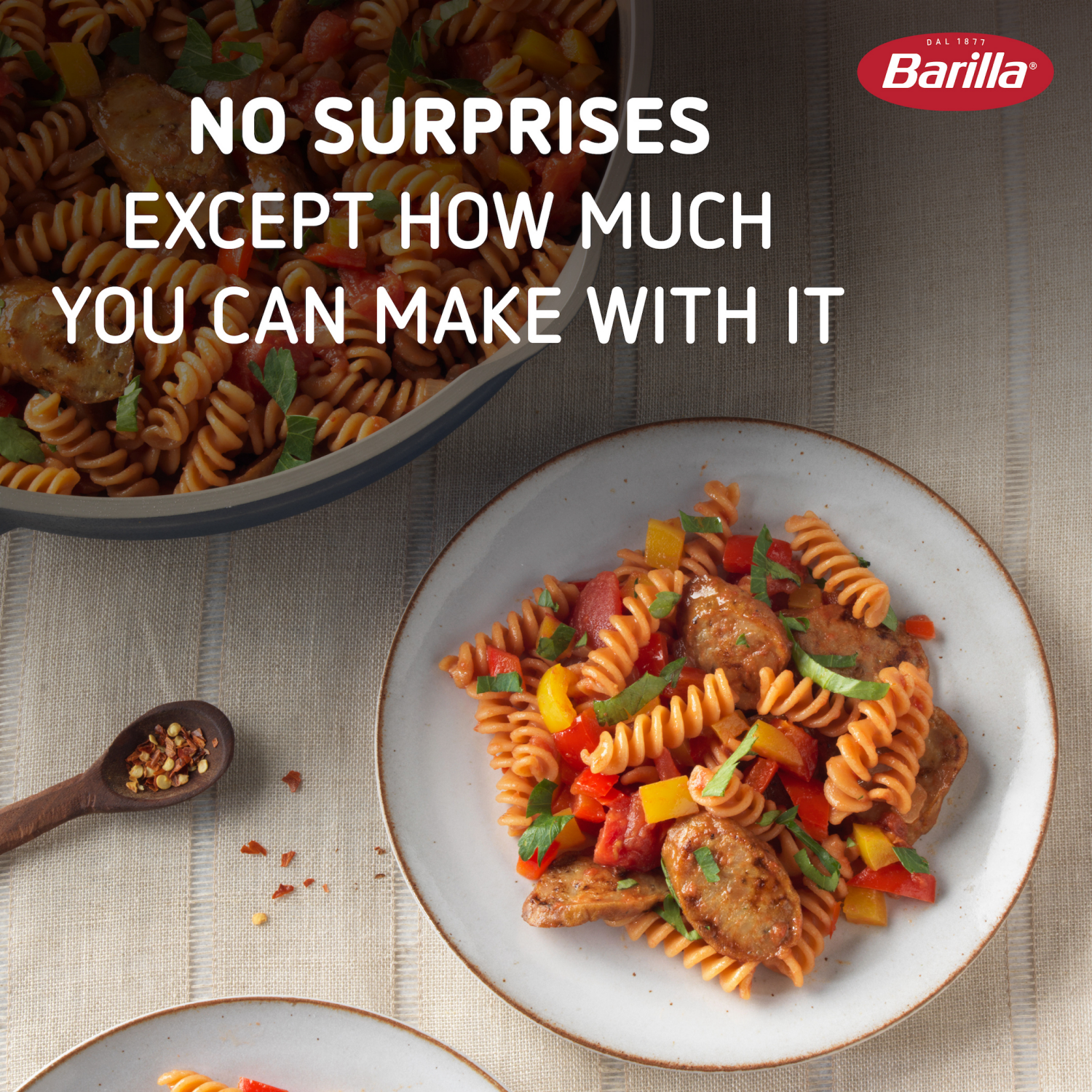 slide 5 of 5, Barilla Red Lentil Rotini Pasta, 8.8 oz