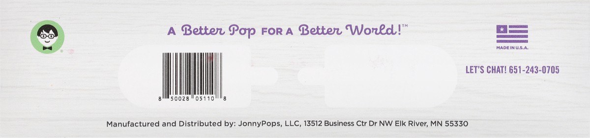 slide 2 of 9, Jonny Pops Dairy Free Organic Grape Pops 8 - 1.85 fl oz Pops, 14.8 fl oz