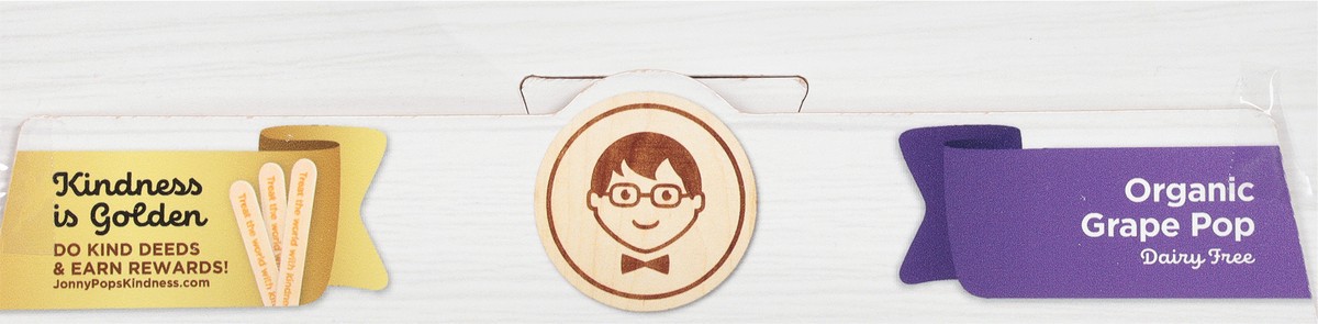 slide 3 of 9, Jonny Pops Dairy Free Organic Grape Pops 8 - 1.85 fl oz Pops, 14.8 fl oz