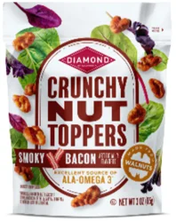 Diamond of California Crunchy Smoky Bacon Nut Toppers 3 oz