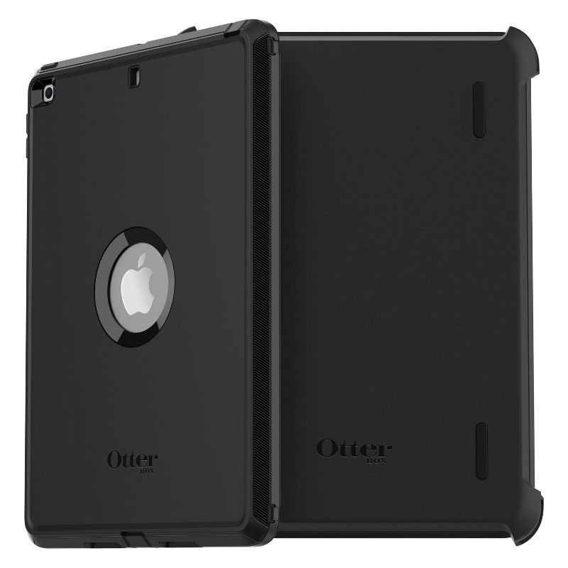 slide 8 of 12, OtterBox iPad (9th/8th/7th generation) Defender Series Pro Case - Black, 1 ct