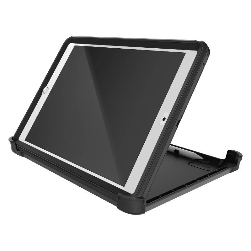 slide 10 of 12, OtterBox iPad (9th/8th/7th generation) Defender Series Pro Case - Black, 1 ct