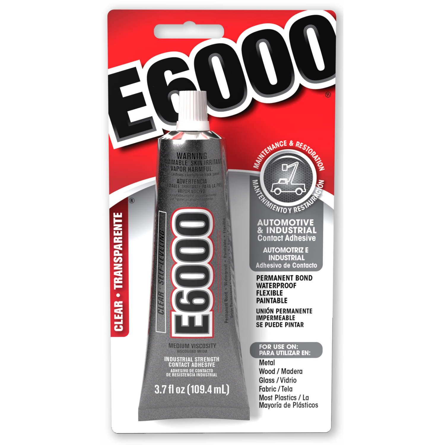 slide 2 of 2, E6000 Industrial Adhesive 3.7 fl. oz., 3.7 fl oz