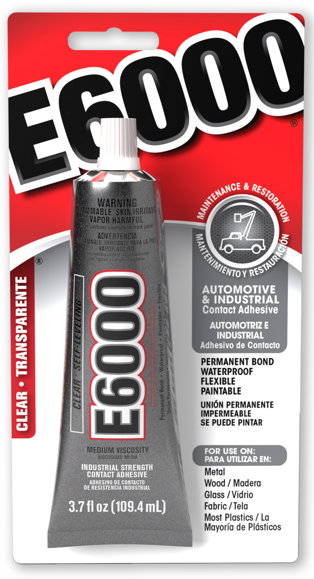 slide 1 of 2, E6000 Industrial Adhesive 3.7 fl. oz., 3.7 fl oz