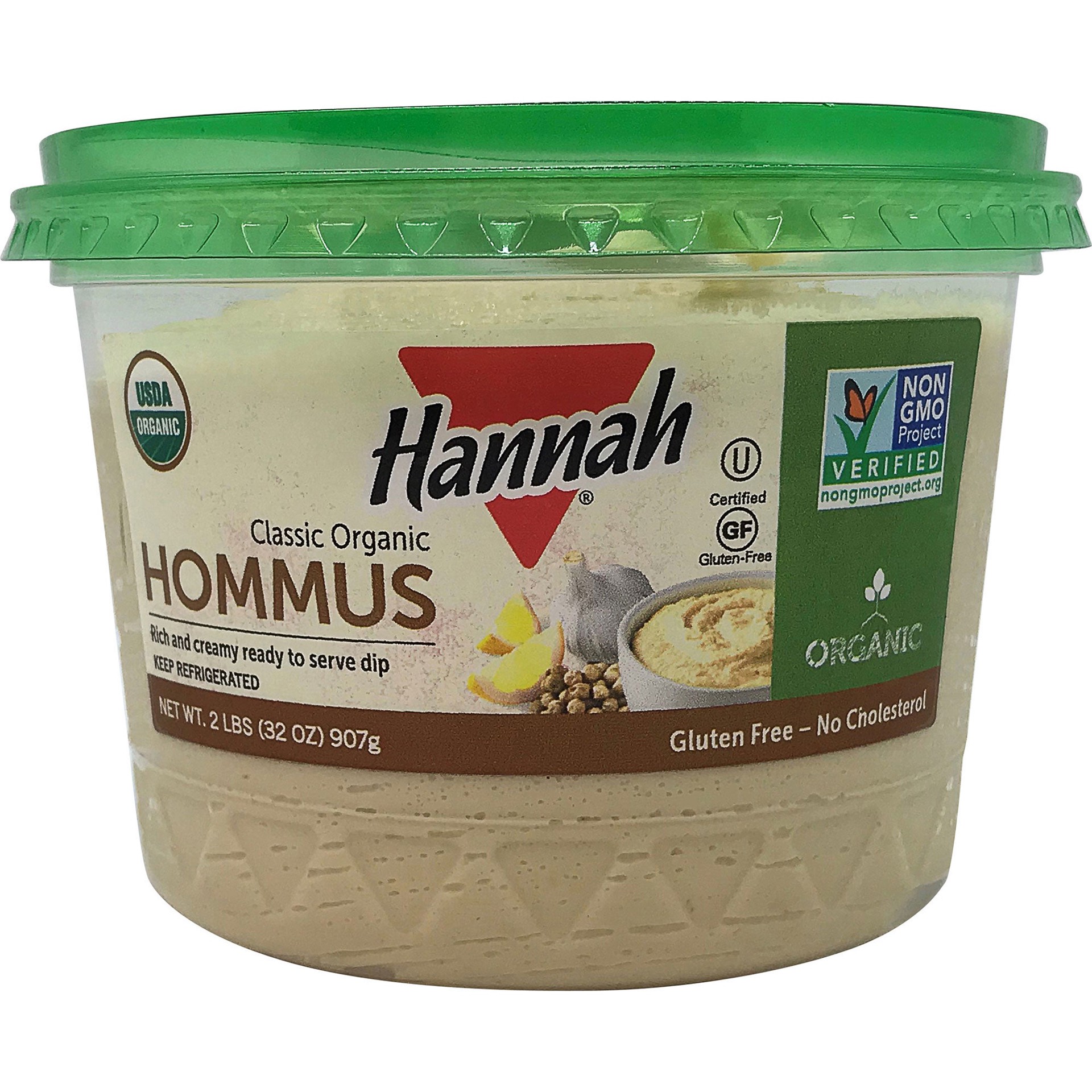 slide 1 of 2, Hannah International Food Hannah Classic Organic Hommus, 2 lbs, 