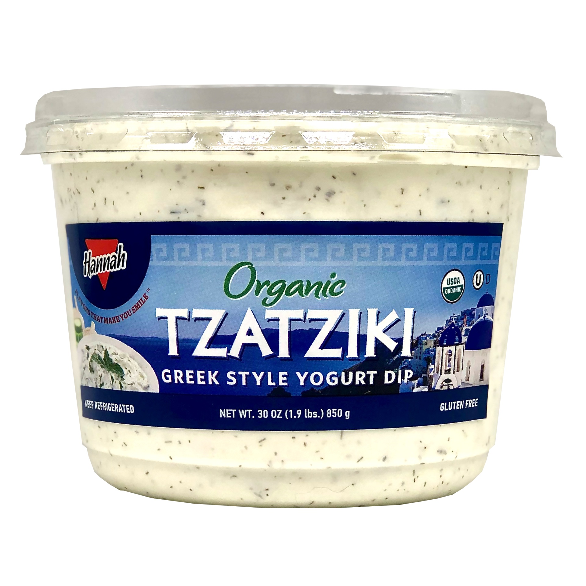 slide 1 of 2, Hannah Organic Tzatziki Sauce, 