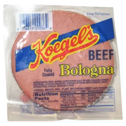 KOEGELS Koegel's Sliced Beef Bologna, 16 oz