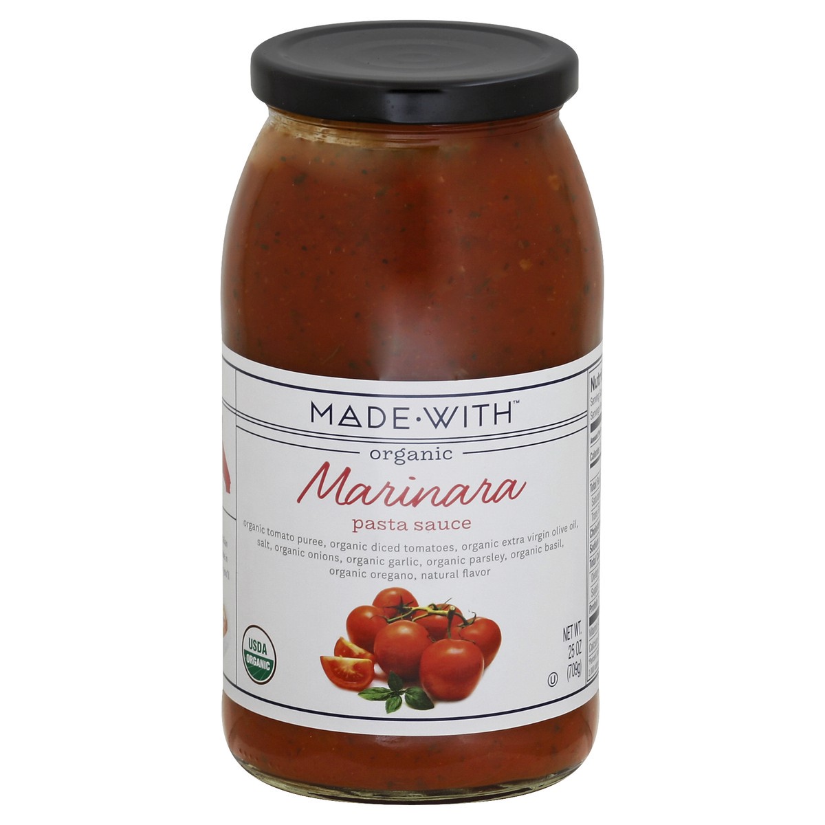 slide 2 of 3, Made With Sauce Pasta Marinara Org 25 Oz, 25 oz