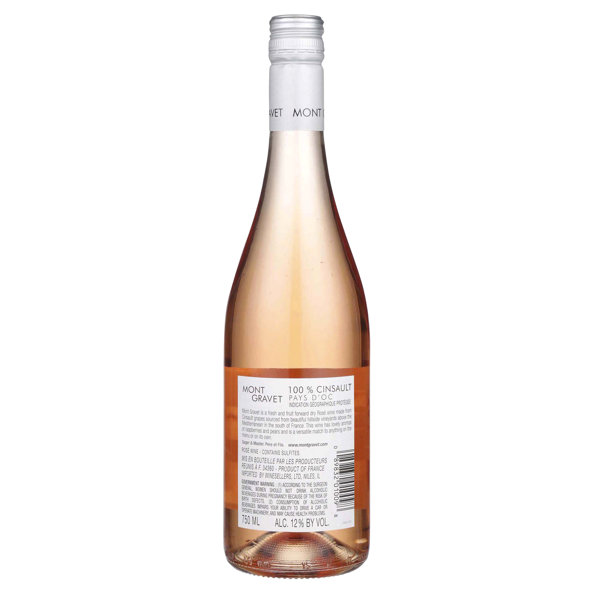 slide 2 of 5, OTHER-ALCOHOLIC BEVERAGES Montgravet Cinsault Rose, 750 ml