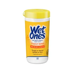 Wet Ones Antibacterial Hand Wipes Tropical Splash Canister