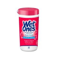 Wet Ones Antibacterial Hand Wipes Fresh Scent Canister - 40 Count