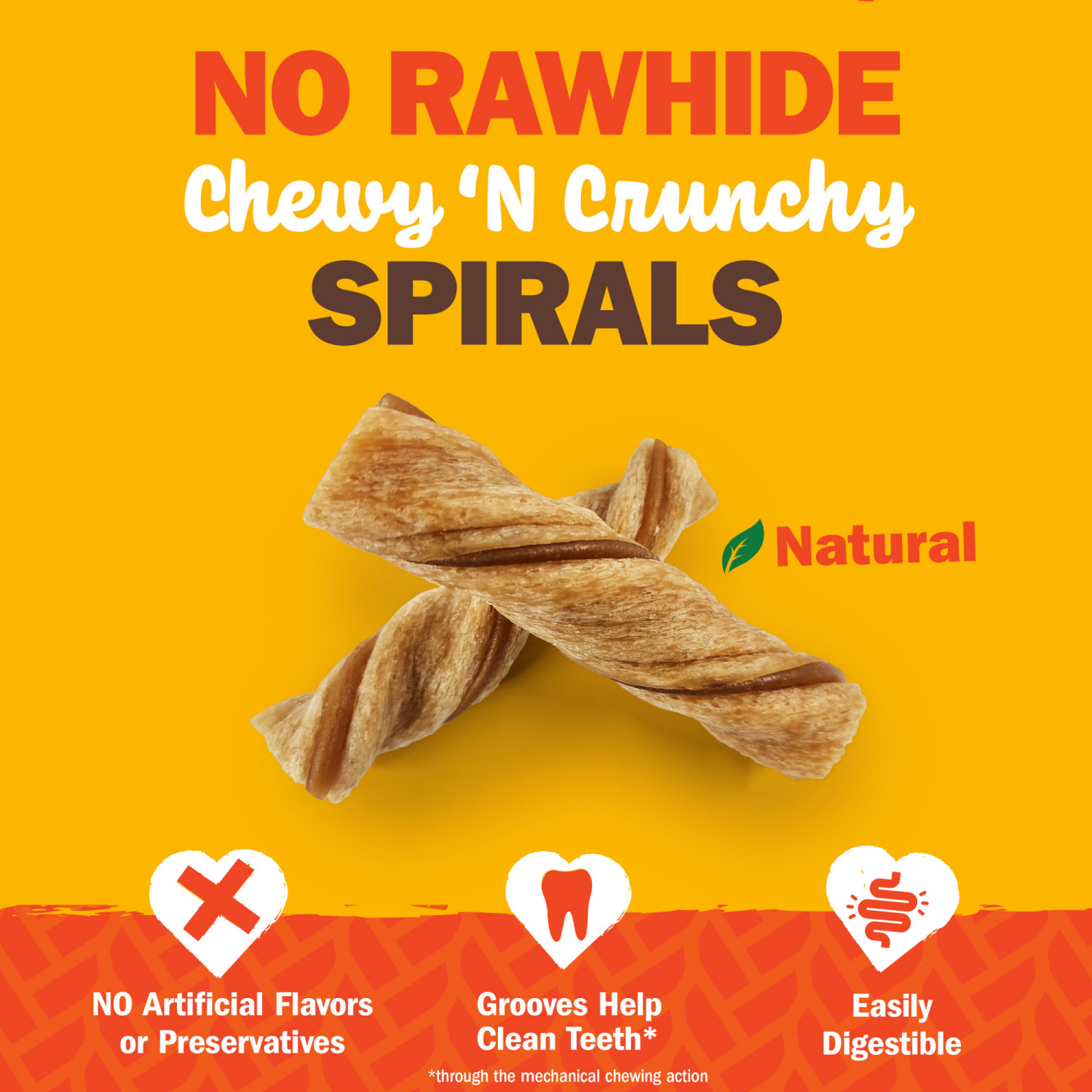 slide 2 of 3, Cadet Chewalicious Chewy N Crunchy Chicken Flavored Spiral Dog Treats - Medium - 18.34oz/8ct, 18.34 oz, 8 ct
