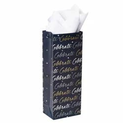 American Greetings Celebrate Beverage Gift Bag With Tissue Paper - Each