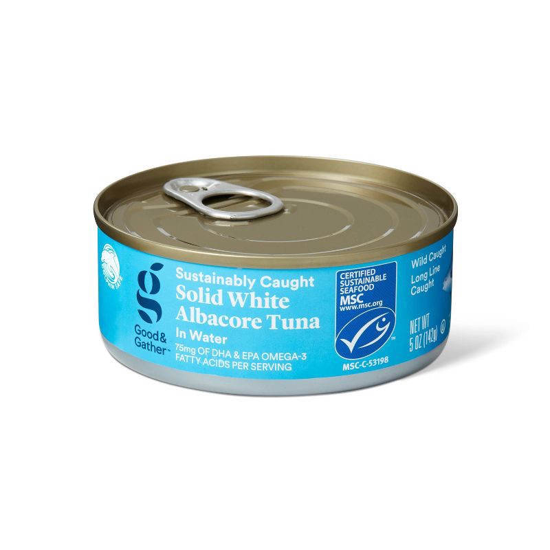 slide 1 of 3, Solid White Albacore Tuna in Water - 5oz - Good & Gather™, 5 oz