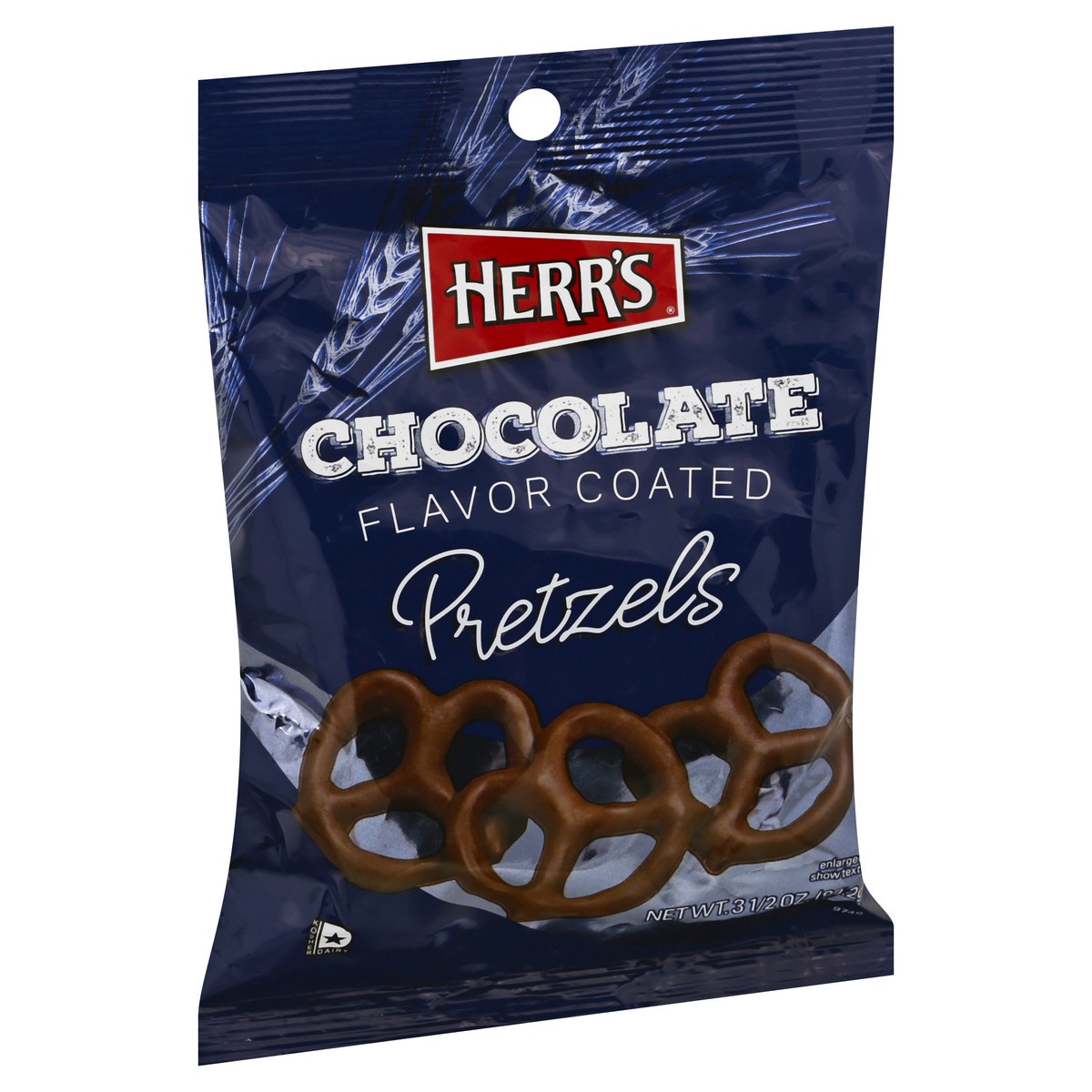 slide 10 of 10, Herr's Chocolate Flavor Coated Pretzels 3.5 oz, 3.5 oz