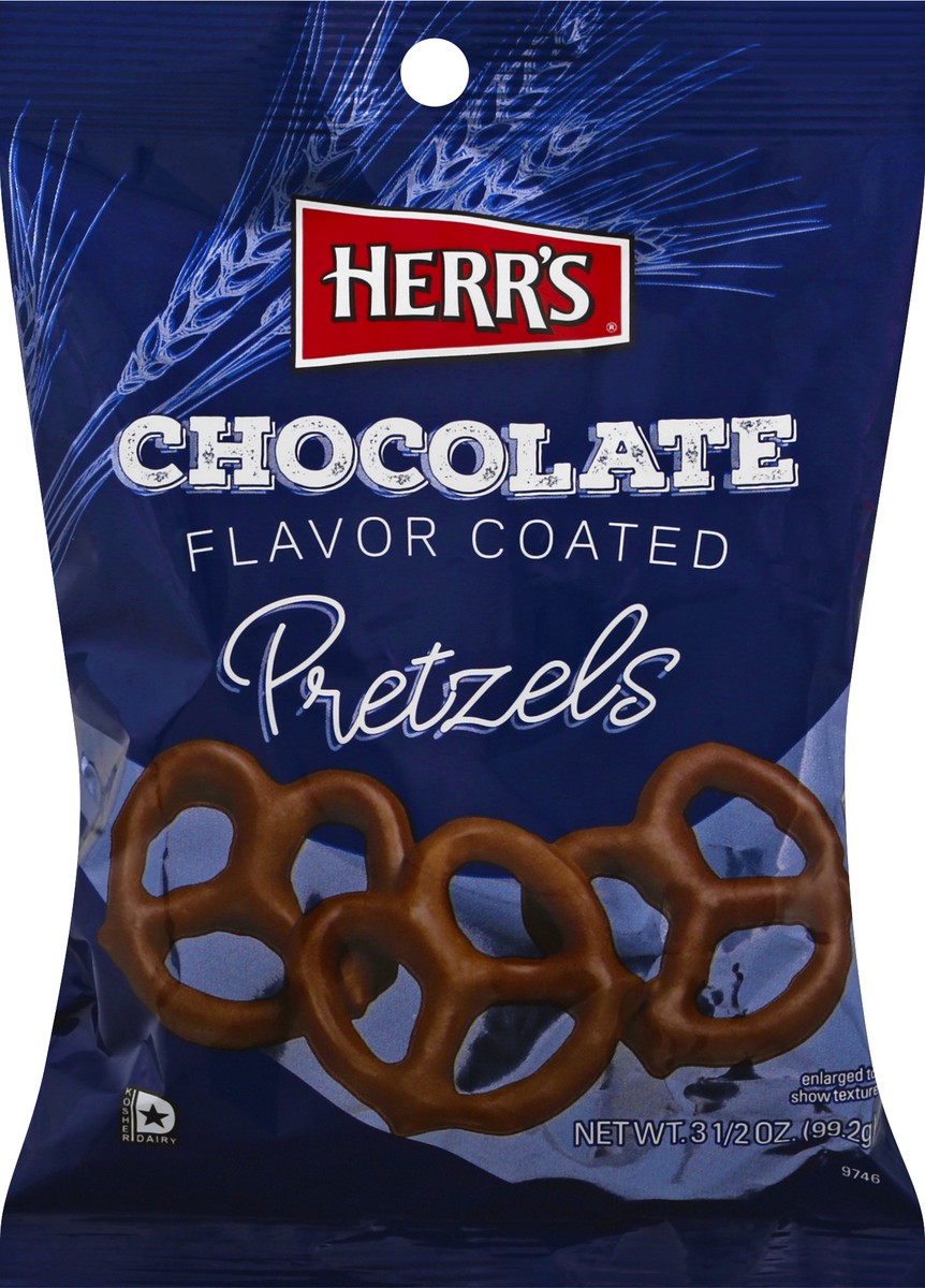 slide 5 of 10, Herr's Chocolate Flavor Coated Pretzels 3.5 oz, 3.5 oz