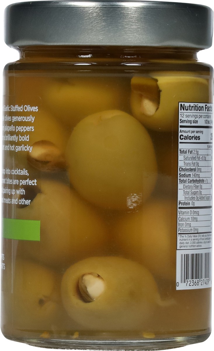 slide 5 of 9, DeLallo Greek Jalapeno Garlic Stuffed Olives 5.8 oz, 5.8 oz