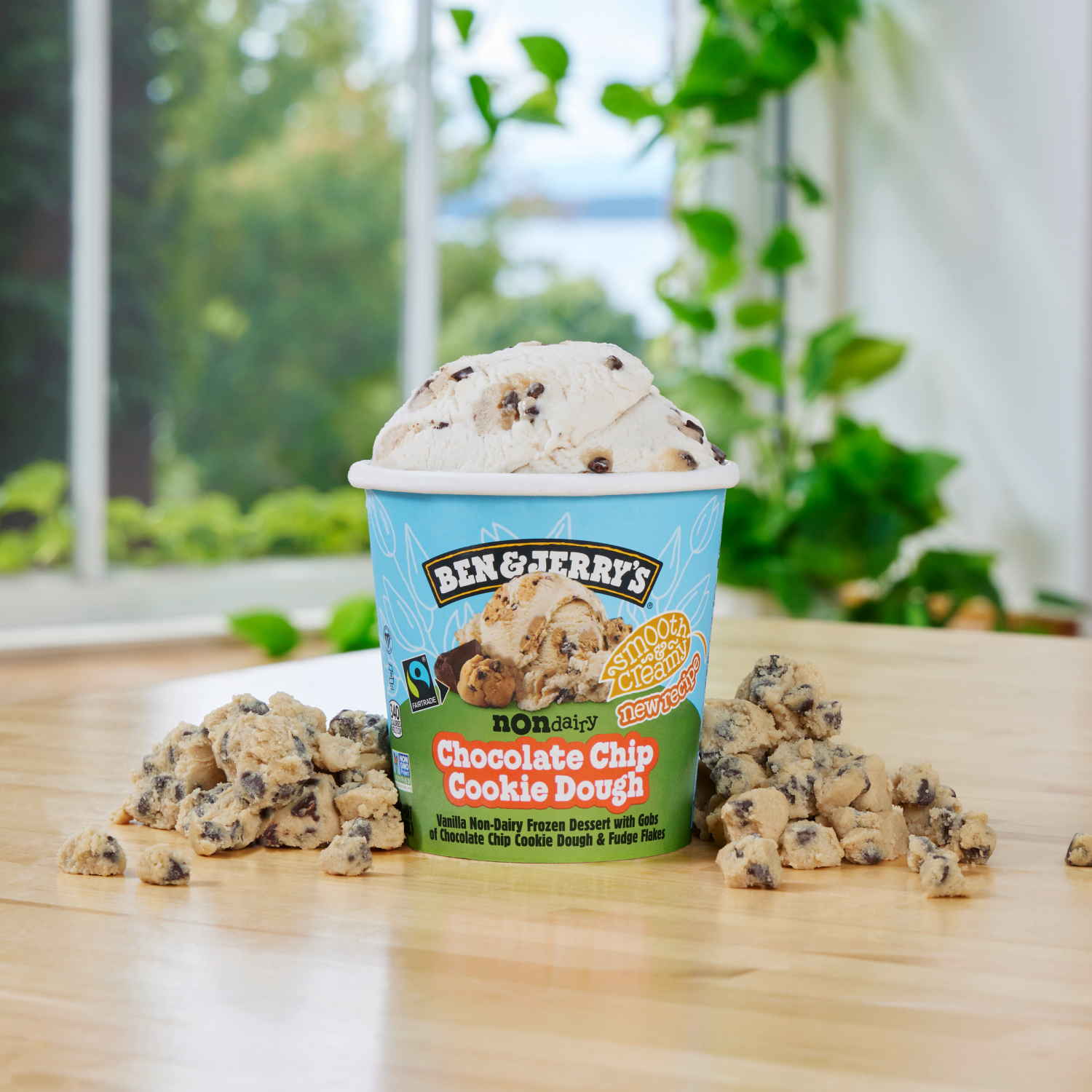 slide 2 of 5, Ben & Jerry's Non-Dairy Chocolate Chip Cookie Dough Frozen Dessert, 1 pint