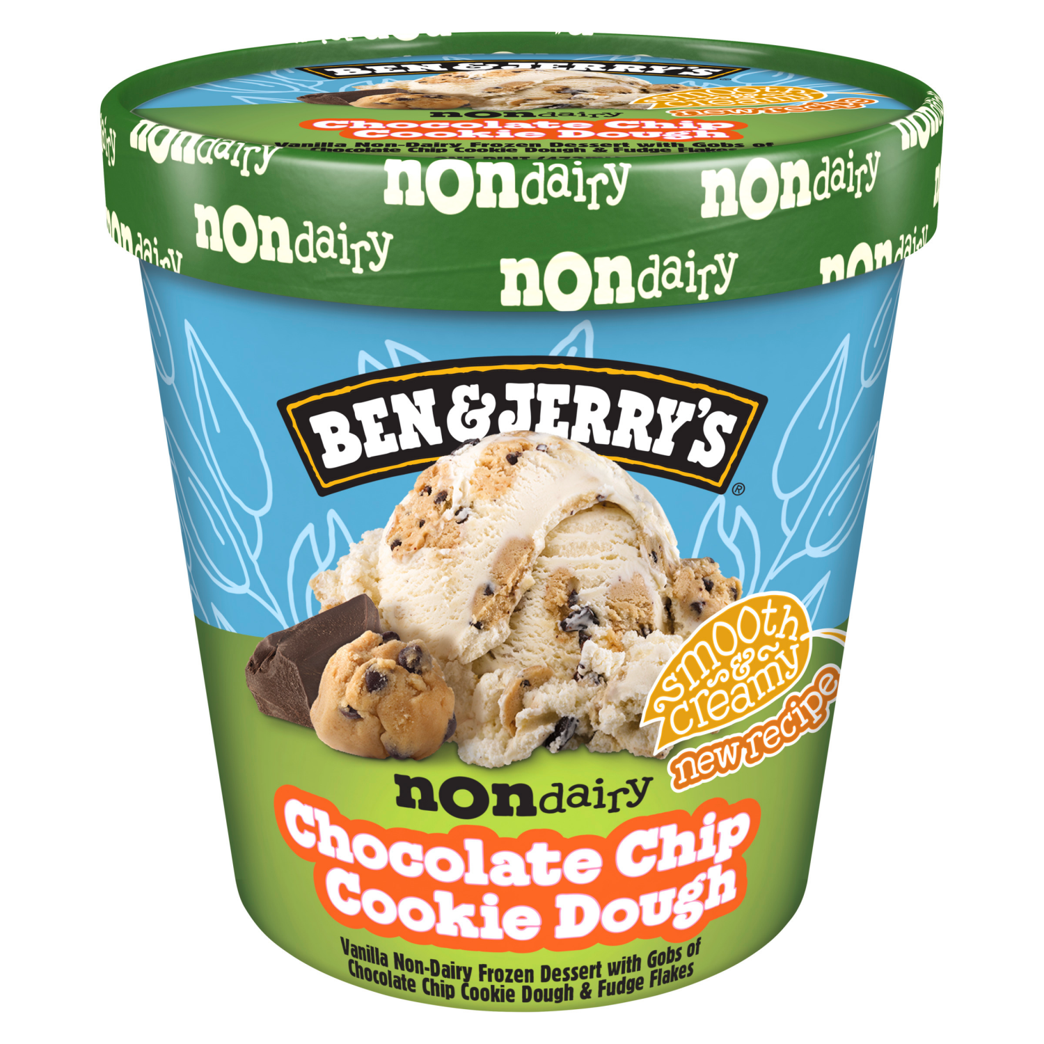 slide 4 of 5, Ben & Jerry's Non-Dairy Chocolate Chip Cookie Dough Frozen Dessert, 1 pint