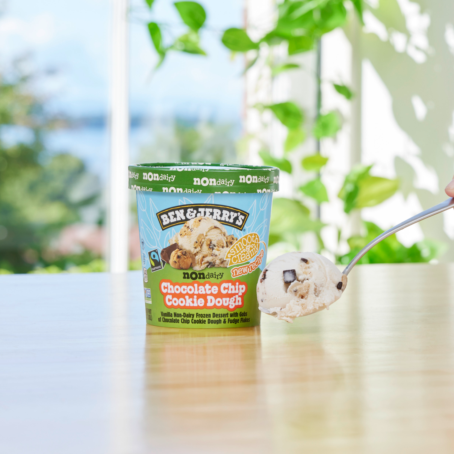 slide 5 of 5, Ben & Jerry's Non-Dairy Chocolate Chip Cookie Dough Frozen Dessert, 1 pint