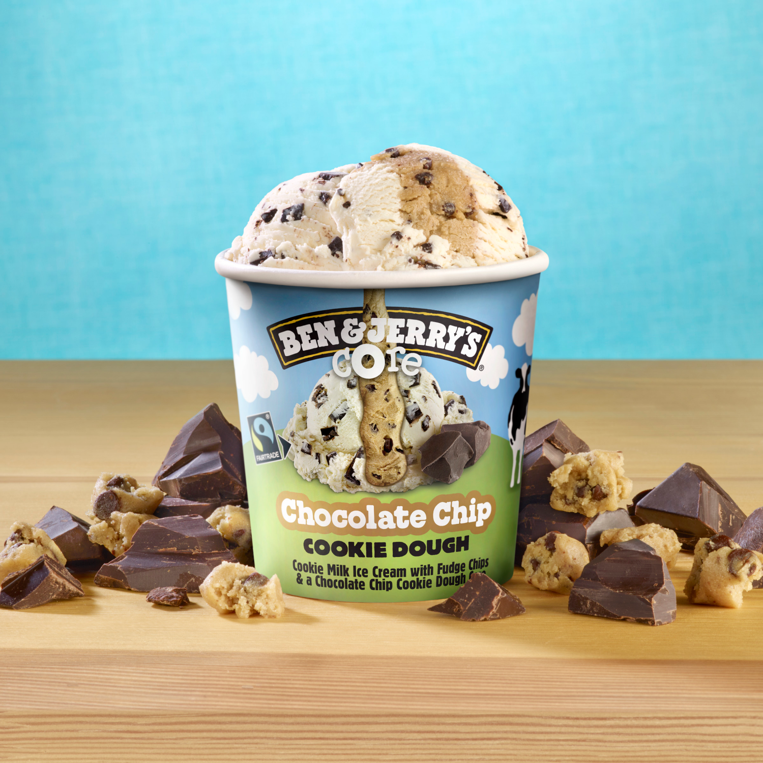 slide 4 of 7, Ben & Jerry's Chocolate Chip Cookie Dough Core Ice Cream 1 pt, 1 pint
