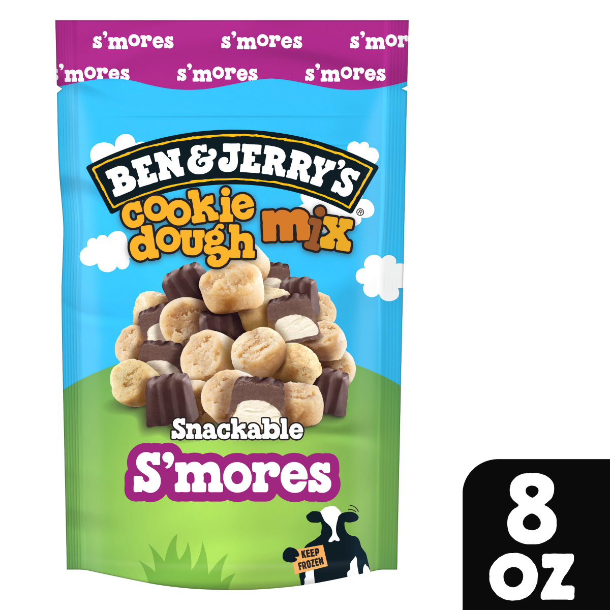 slide 1 of 29, Ben & Jerry's S'mores Cookie Dough Mix 8 oz, 8 oz