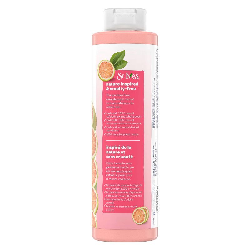 slide 2 of 8, St. Ives Pink Lemon & Mandarin Orange Plant-Based Natural Body Wash Soap - 22 fl oz, 22 fl oz