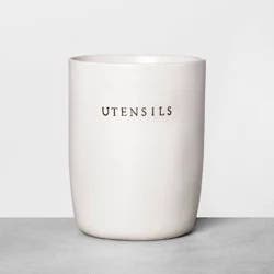 Stoneware Utensil Holder Cream - Hearth & Hand with Magnolia
