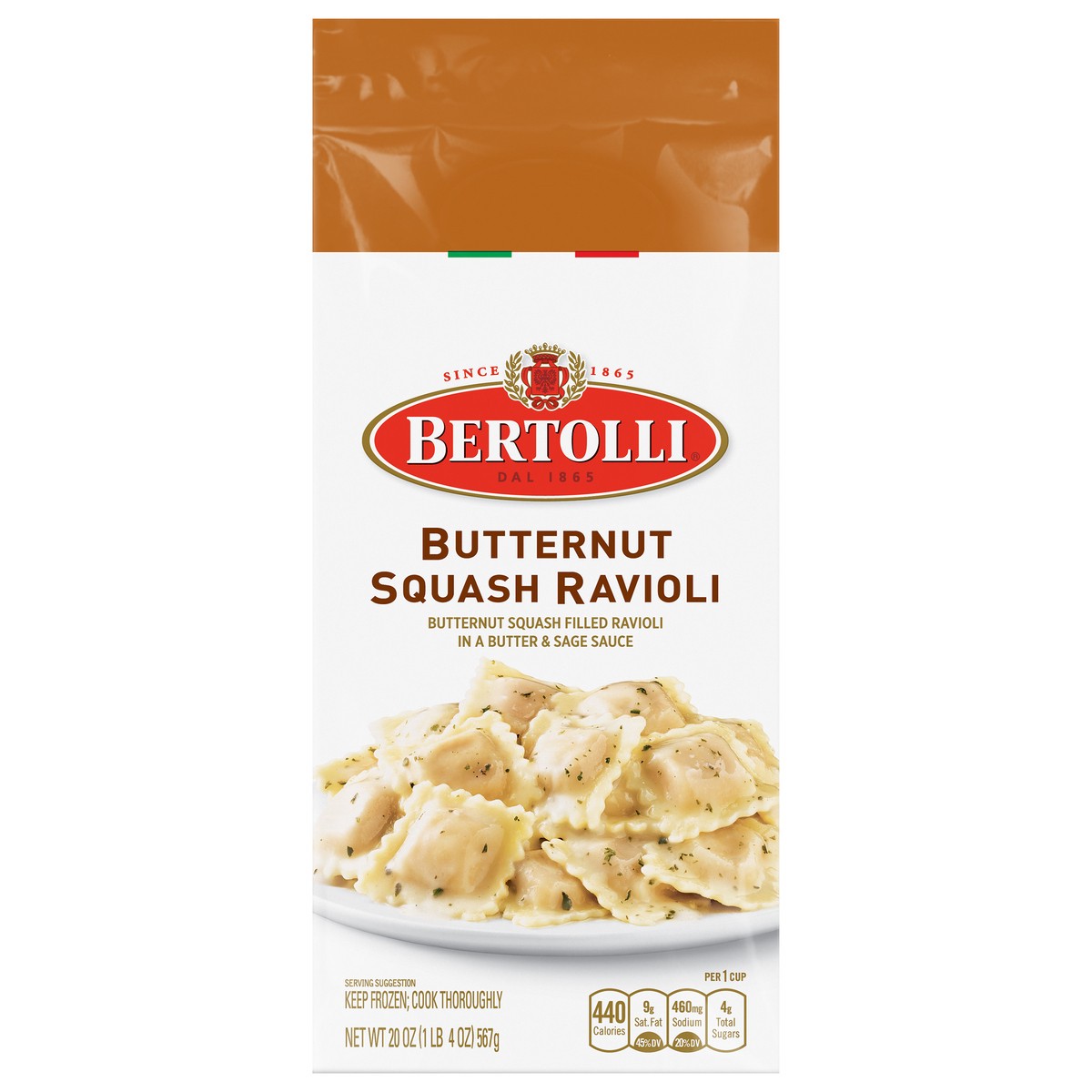 slide 1 of 2, Bertolli Butternut Squash Ravioli 20 oz, 20 oz