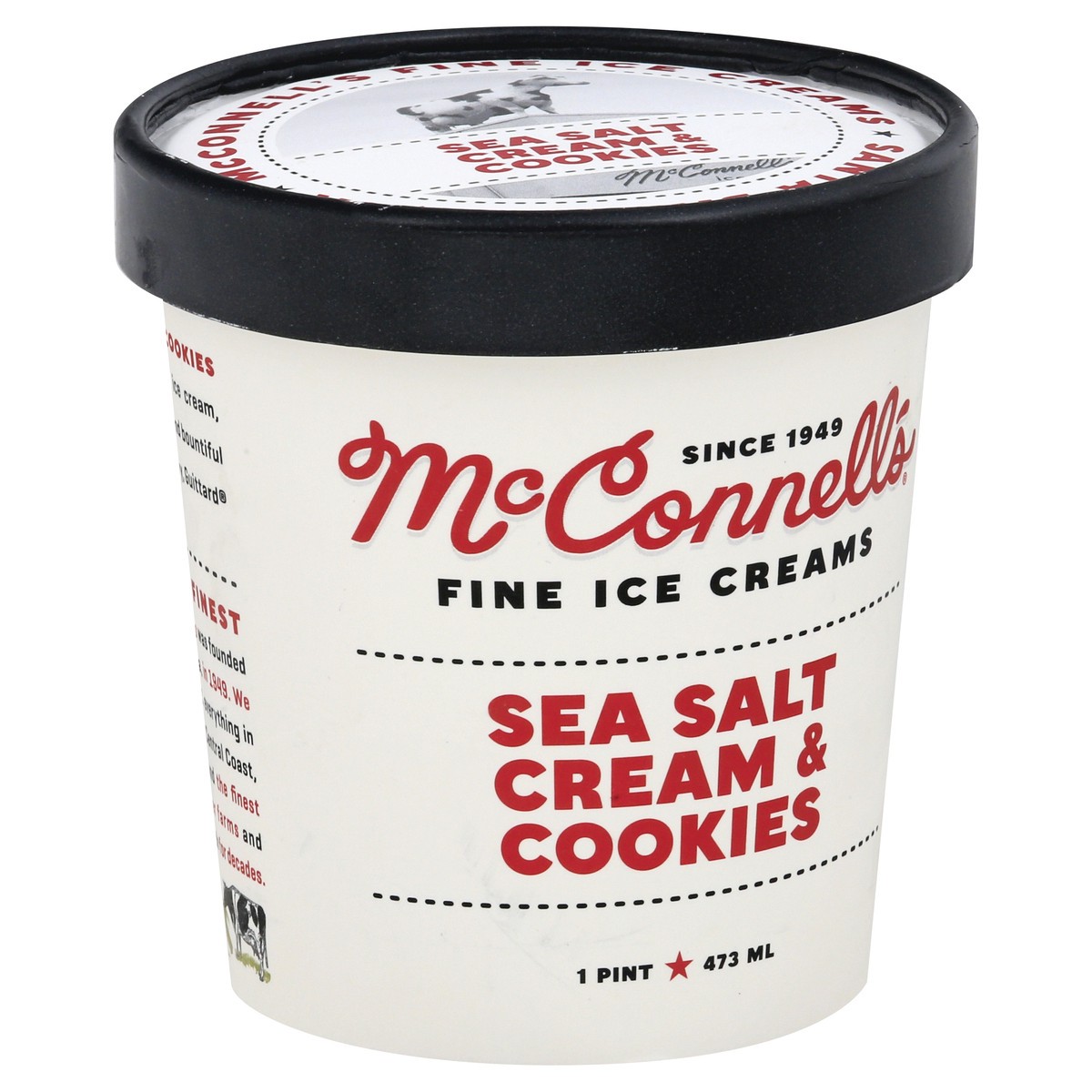 slide 8 of 11, McConnell's Fine Ice Creams Sea Salt Cream & Cookies Ice Cream 1 pt, 1 pint