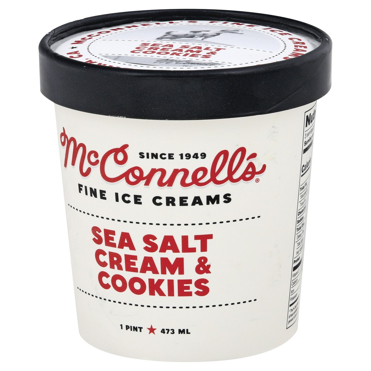 slide 2 of 11, McConnell's Fine Ice Creams Sea Salt Cream & Cookies Ice Cream 1 pt, 1 pint