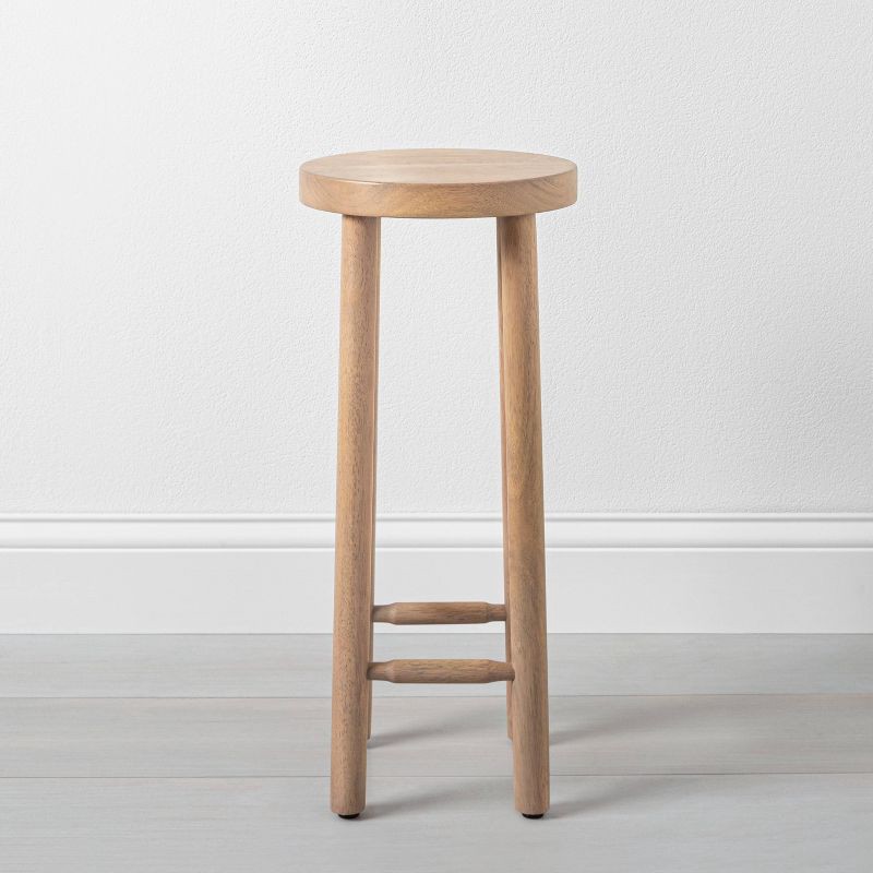 slide 3 of 6, Hearth & Hand w/Magnolia Furniture Shaker Drink Side Table - Natural - Hearth & Hand™ with Magnolia: Rubberwood, Farmhouse Style, No Assembly Required, 1 ct