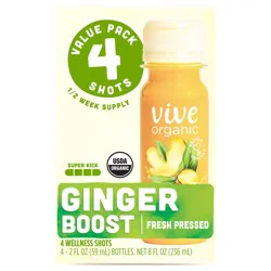 Vive Organic Ginger 4 Pk