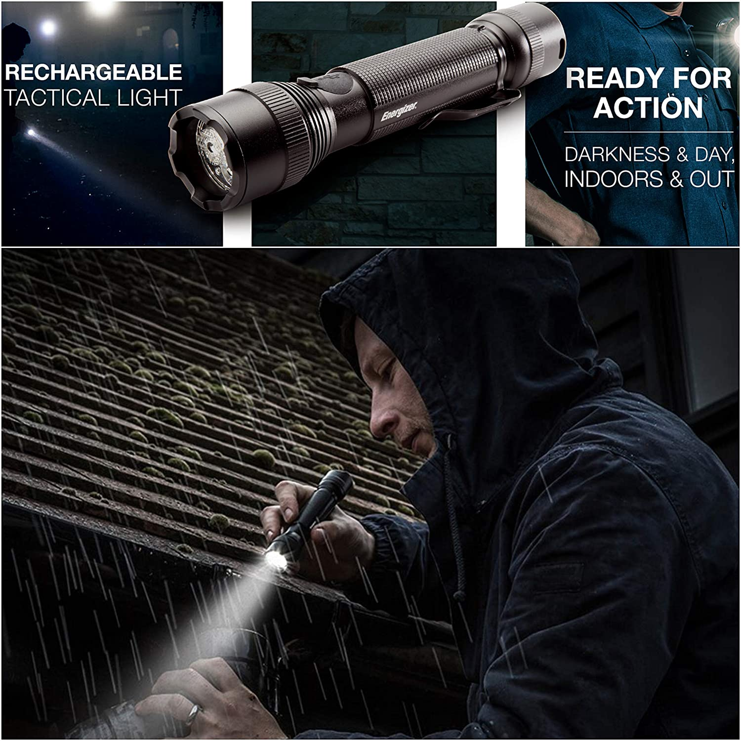 slide 4 of 6, Energizer Rechargeable Tactical Flashlight, TacR700, 1 ct