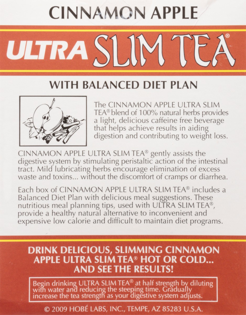 slide 7 of 10, Ultra Slim Tea Caffeine Free Cinnamon Apple Herbal Tea 24 Tea Bags - 24 ct, 24 ct
