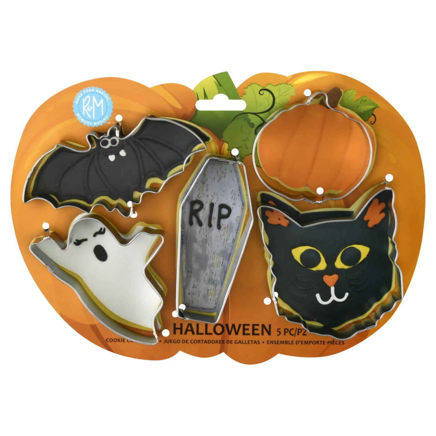 slide 1 of 1, R&M Cookie Cutter Set, Halloween, 5 Pieces, 1 Each, 5 ct