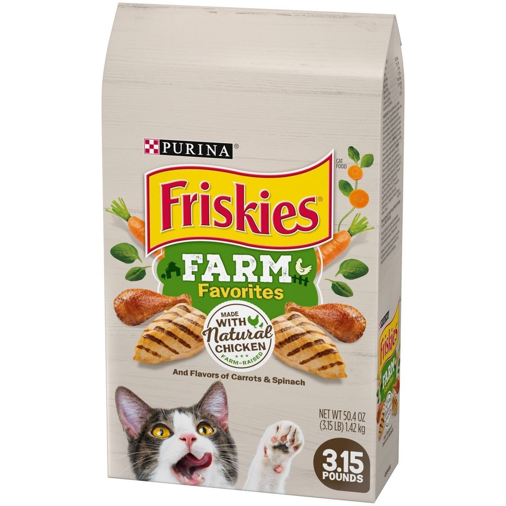 slide 3 of 4, Friskies Farm Chicken Dry Cat Food, 3.15 lb