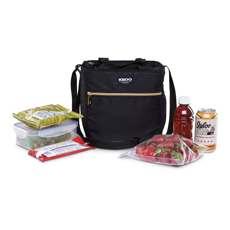 slide 11 of 13, Igloo Sport Luxe Mini City Lunch Sack - Black/Gold, 1 ct