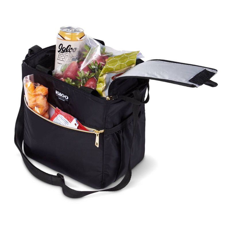 slide 2 of 13, Igloo Sport Luxe Mini City Lunch Sack - Black/Gold, 1 ct