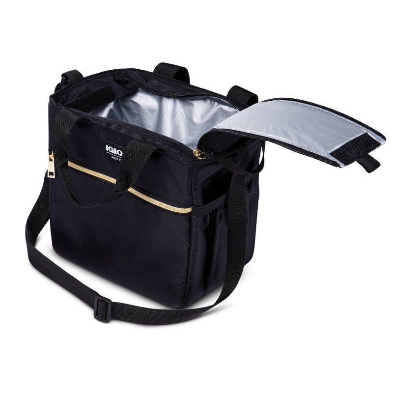 slide 10 of 13, Igloo Sport Luxe Mini City Lunch Sack - Black/Gold, 1 ct