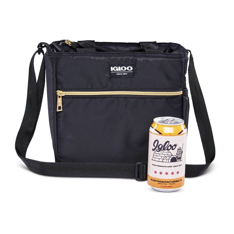 slide 4 of 13, Igloo Sport Luxe Mini City Lunch Sack - Black/Gold, 1 ct
