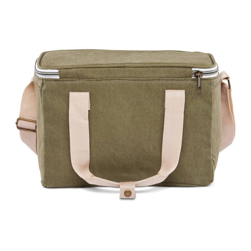 slide 9 of 13, Igloo Nostalgia Lunch Sack - Olive: Insulated Polyester Canvas with Front Pocket, 1 ct