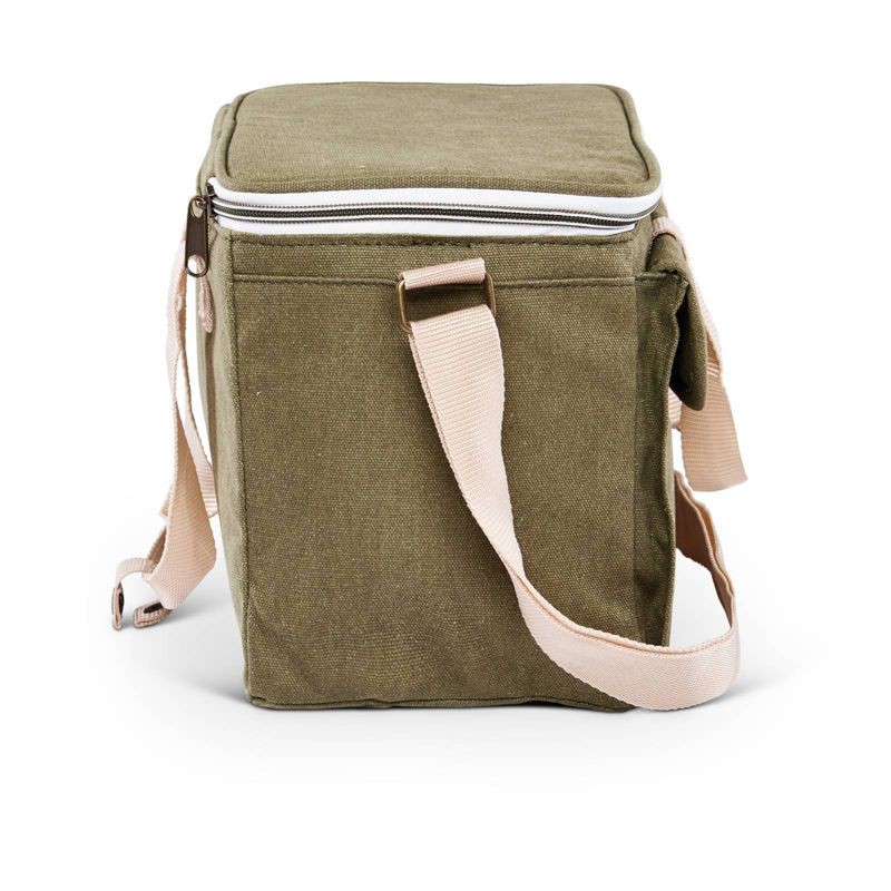 slide 10 of 13, Igloo Nostalgia Lunch Sack - Olive: Insulated Polyester Canvas with Front Pocket, 1 ct