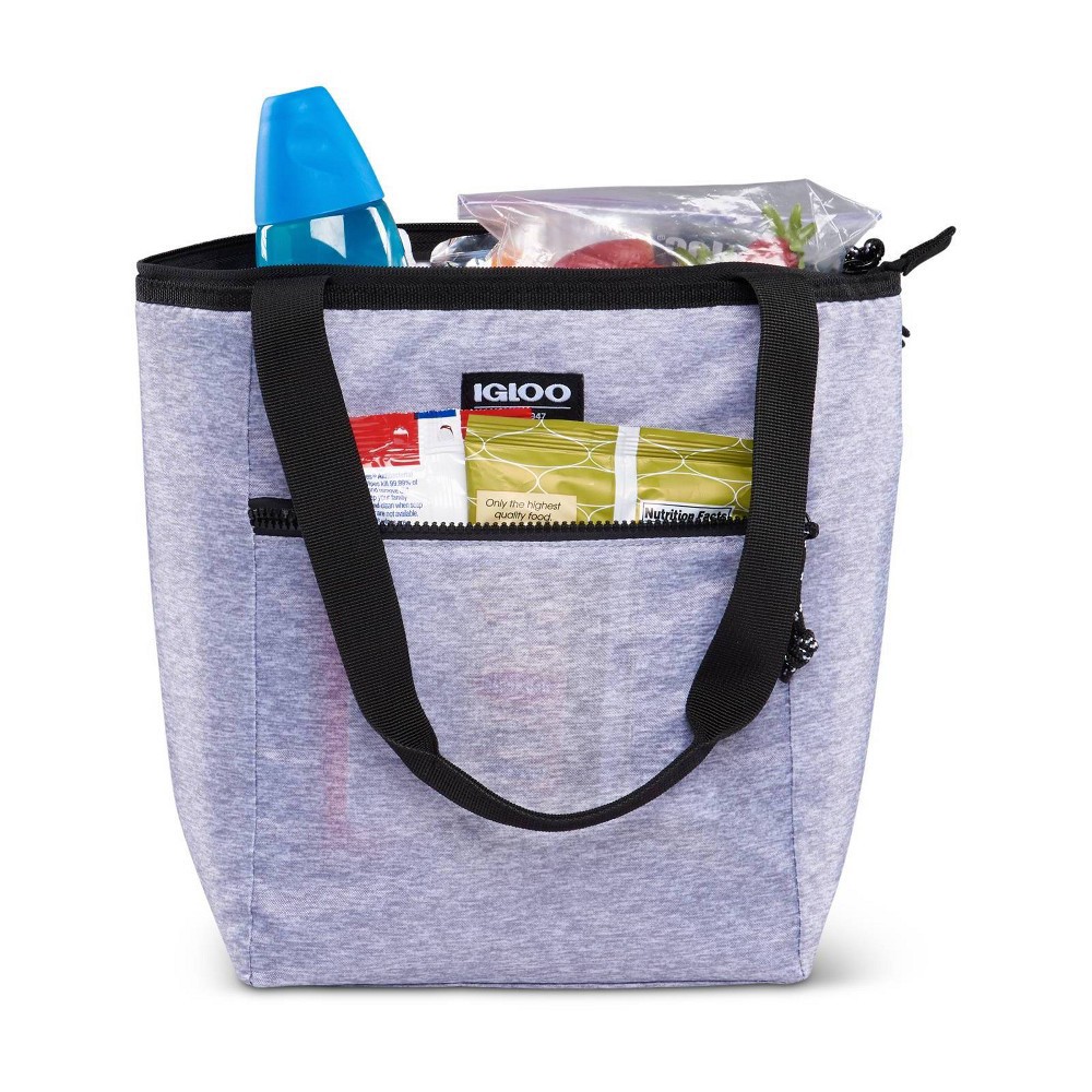 slide 3 of 13, Igloo Active 12 Can Lunch Tote - Heather Gray/Black, 12 ct