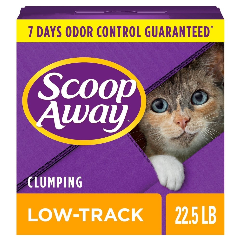 slide 4 of 4, Scoop Away Low Track Cat Litter, 25 lb