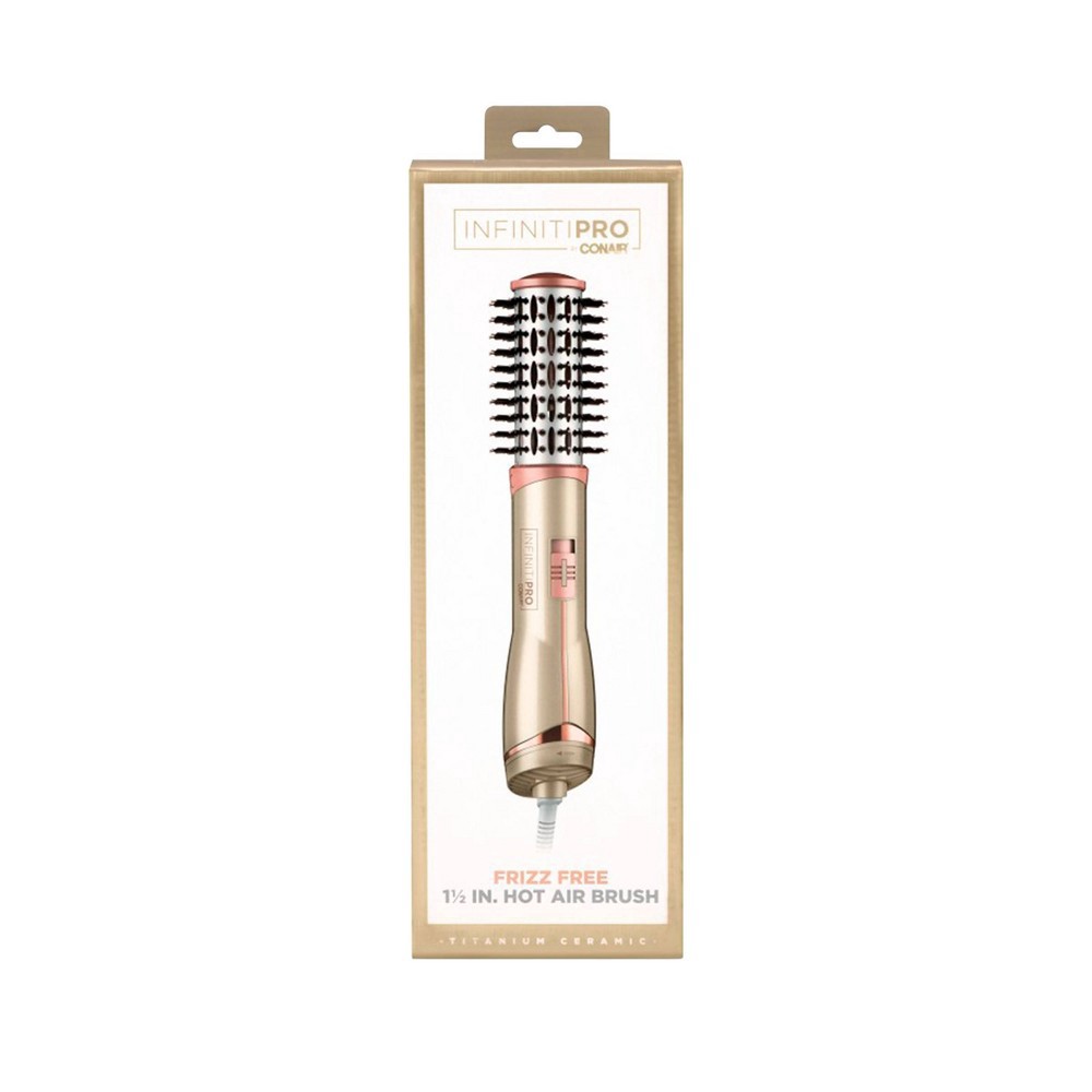 slide 2 of 4, InfinitiPro by Conair Frizz Free Hot Air Brush - 1 1/2", 1 ct